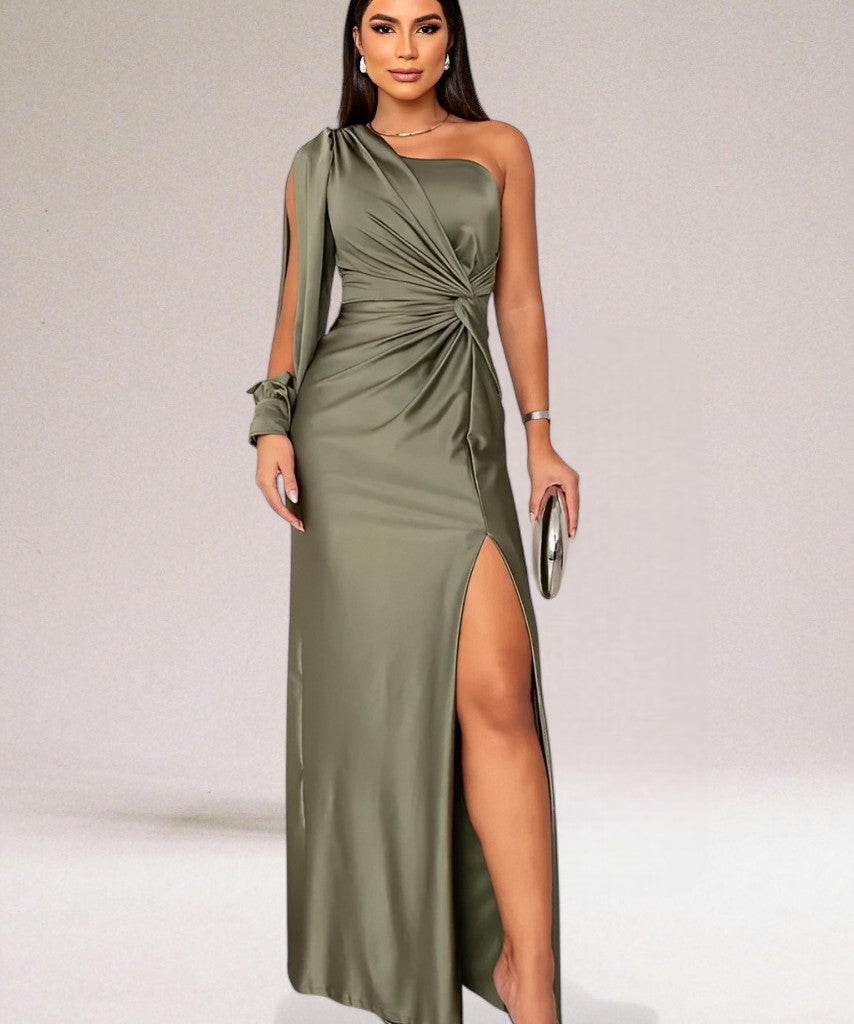 Venus™ | Rochie cu un umăr și drapaj