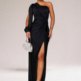 Venus™ | Rochie cu un umăr și drapaj