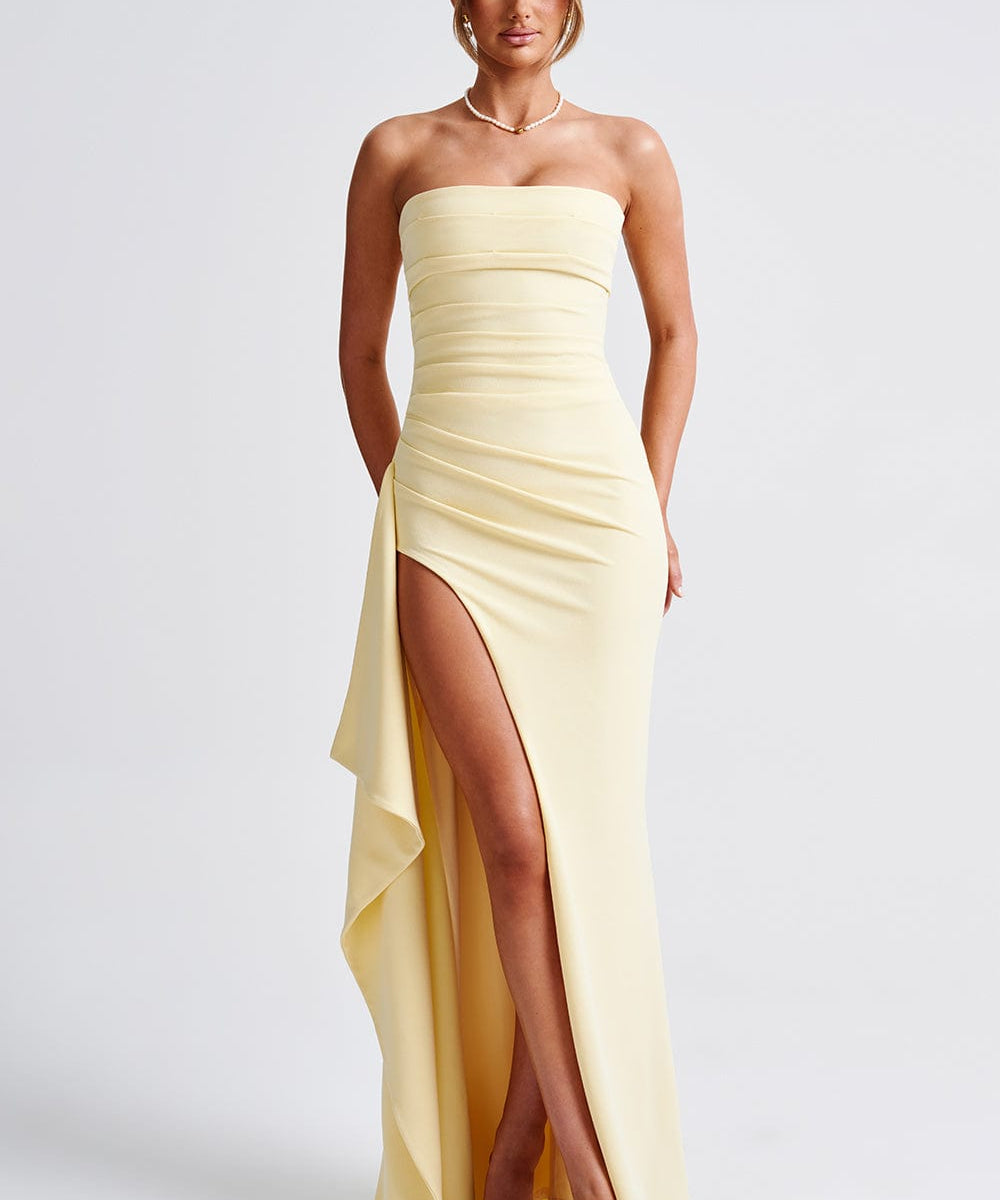 Pearson™ | Rochie maxi cu decolteu înalt